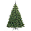 Kunstigt juletræ med 300 LED'er Grøn 210 cm PE og PVC