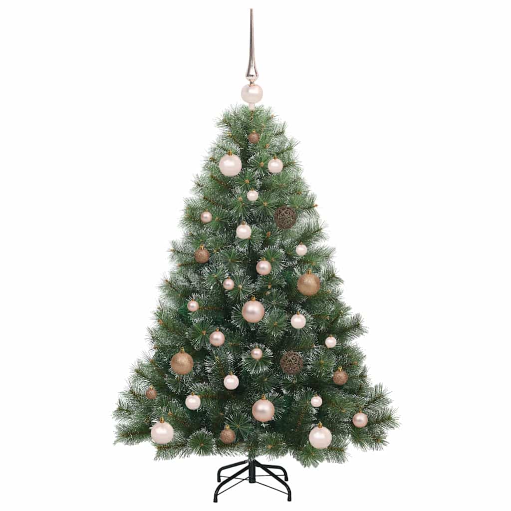Kunstigt juletræ med 150 LED'er Grøn 120 cm PE og PVC