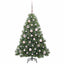 Kunstigt juletræ med 150 LED'er Grøn 120 cm PE og PVC