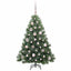 Kunstigt juletræ med 150 LED'er Grøn 120 cm PE og PVC