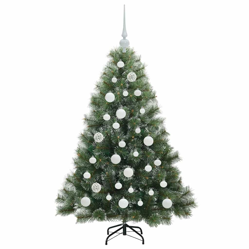 Kunstigt juletræ med 150 LED'er Grøn 120 cm PE og PVC