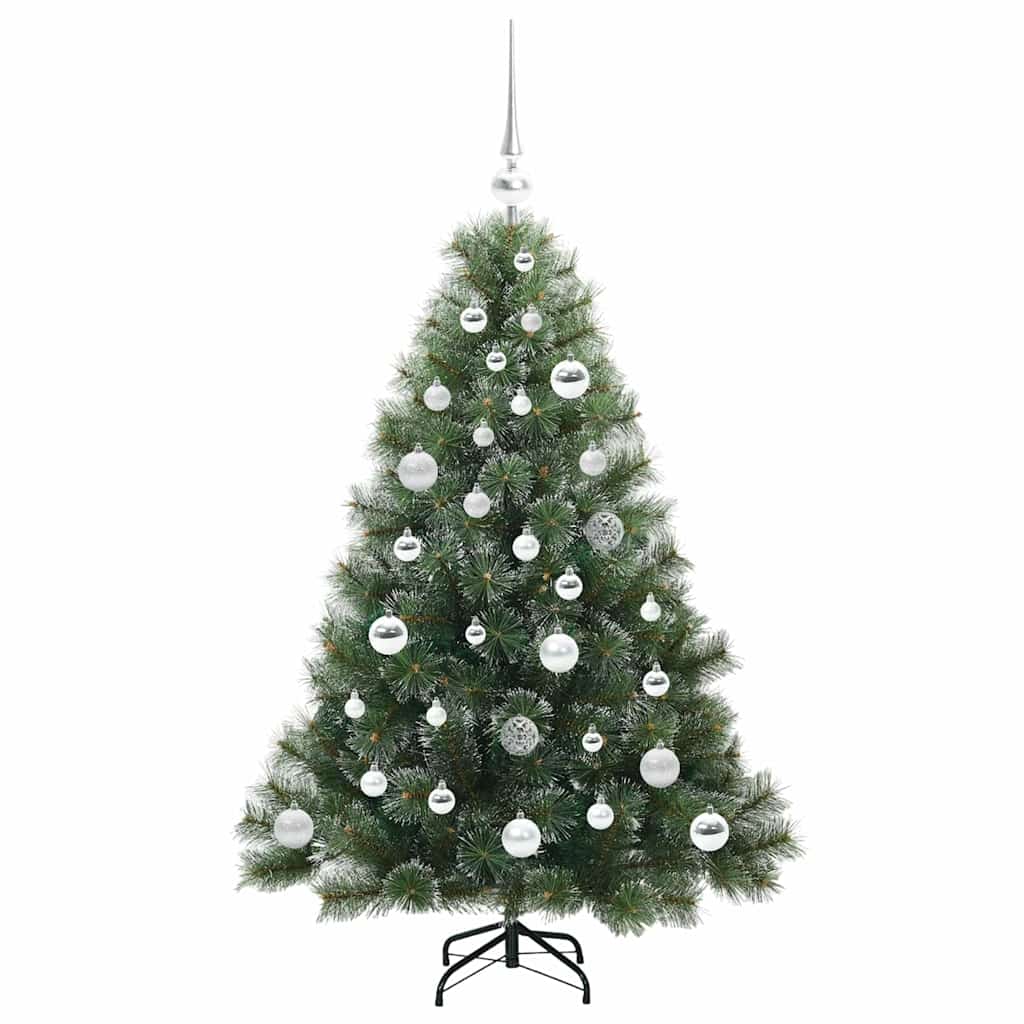 Kunstigt juletræ med 150 LED'er Grøn 120 cm PE og PVC