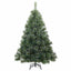 Kunstigt juletræ med 150 LED'er Grøn 150 cm PE og PVC