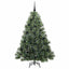 Kunstigt juletræ med 150 LED'er Grøn 150 cm PE og PVC