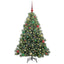 Kunstigt juletræ med 150 LED'er Grøn 150 cm PE og PVC