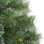 Kunstigt juletræ med 300 LED'er Grøn 180 cm PE og PVC