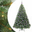 Kunstigt juletræ med 300 LED'er Grøn 210 cm PE og PVC