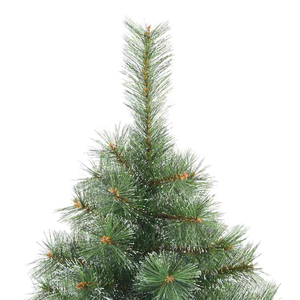 Kunstigt juletræ med 300 LED'er Grøn 210 cm PE og PVC