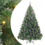 Kunstigt juletræ med 300 LED'er Grøn 240 cm PE og PVC