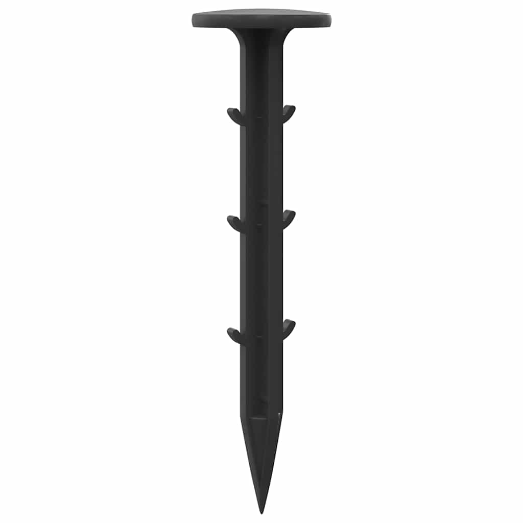 Jordpløkker 100 stk. Sort Ø3 x 11 cm Plastik