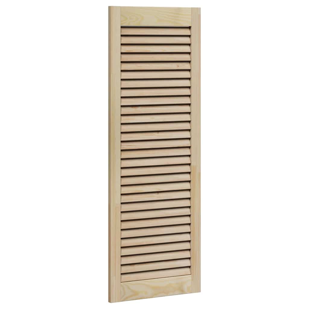 Skabsdør med dør Naturfarvet 110 x 39,5 cm Massivt fyrretræ