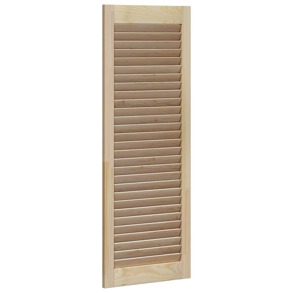 Skabsdør med dør Naturfarvet 110 x 39,5 cm Massivt fyrretræ