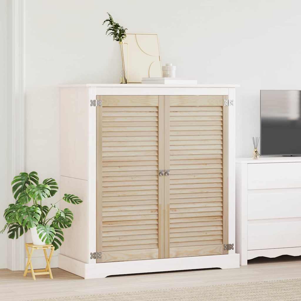 Skabsdør 2 stk. Naturfarvet 110 x 49,5 cm Massivt fyrretræ