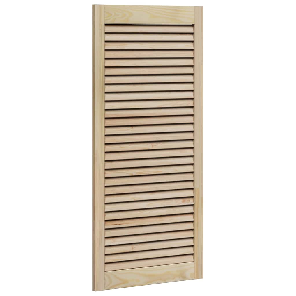 Skabsdør 2 stk. Naturfarvet 110 x 49,5 cm Massivt fyrretræ