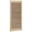 Skabsdør 2 stk. Naturfarvet 110 x 49,5 cm Massivt fyrretræ