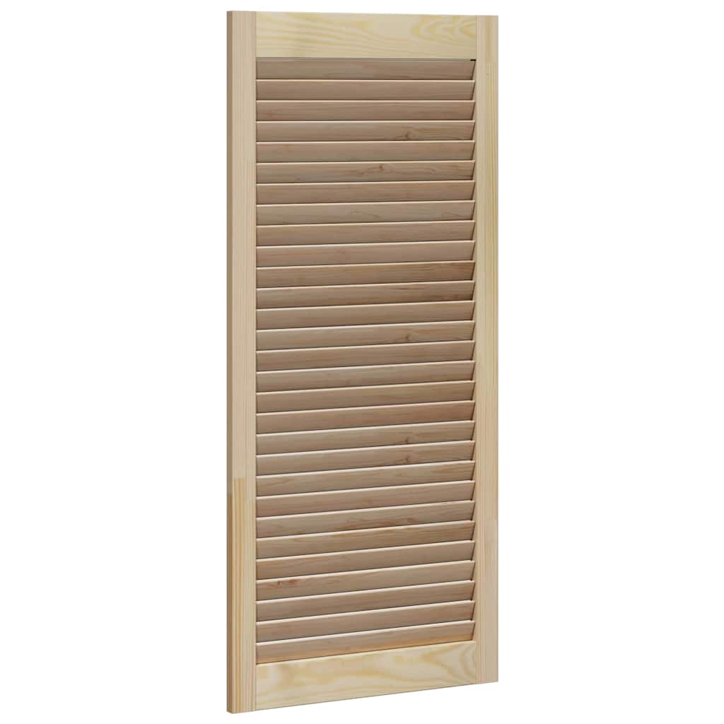 Skabsdør 2 stk. Naturfarvet 110 x 49,5 cm Massivt fyrretræ