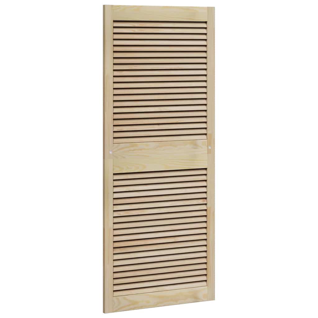 Skabsdør Naturfarvet 140,5 x 59,5 cm Massivt fyrretræ