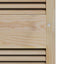 Skabsdør med dør Naturfarvet 170 x 49,5 cm Massivt fyrretræ
