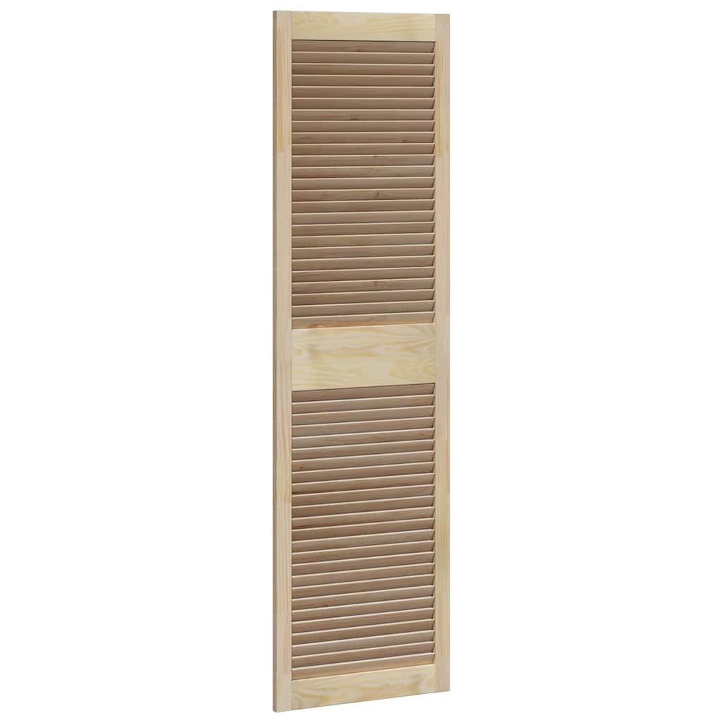 Skabsdør med dør Naturfarvet 170 x 49,5 cm Massivt fyrretræ