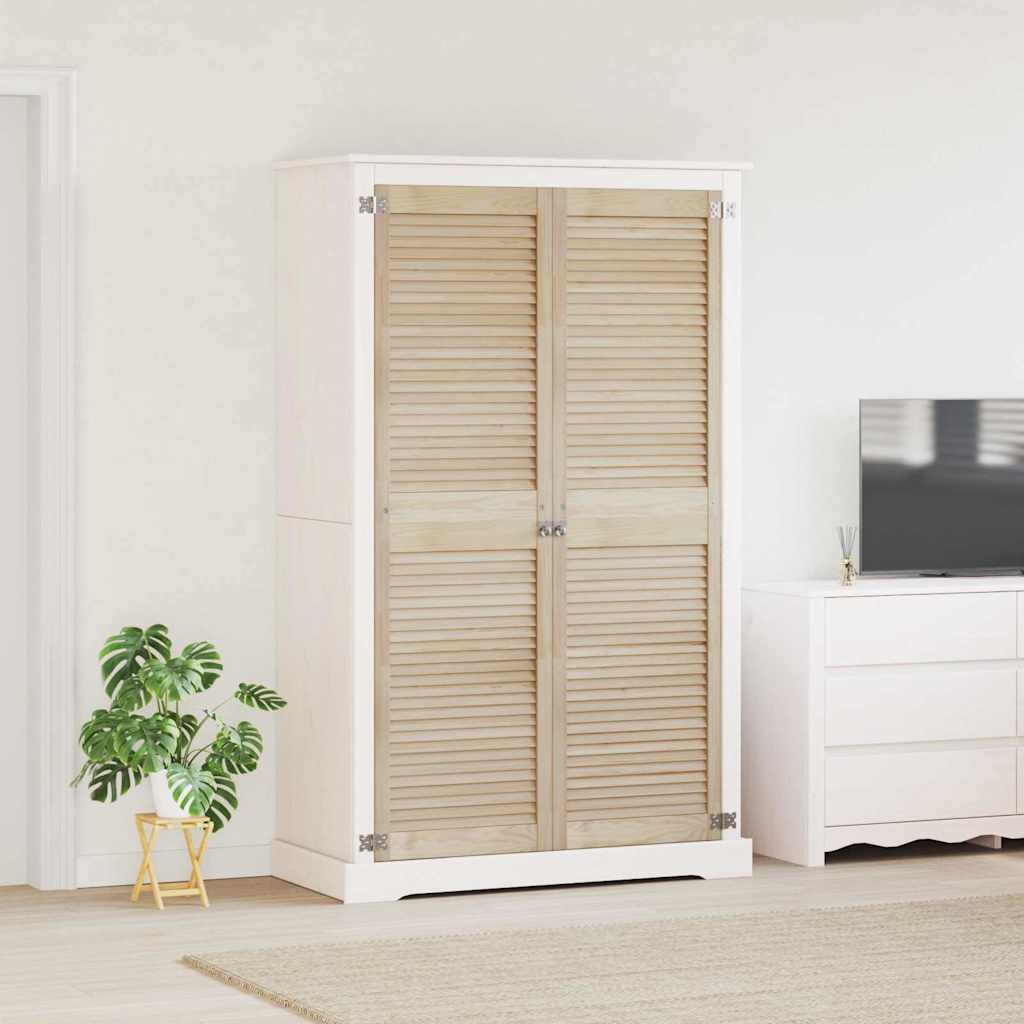 Skabsdør 2 stk. Naturfarvet 170 x 49,5 cm Massivt fyrretræ