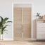 Skabsdør 2 stk. Naturfarvet 170 x 49,5 cm Massivt fyrretræ