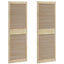 Skabsdør 2 stk. Naturfarvet 170 x 59,5 cm Massivt fyrretræ