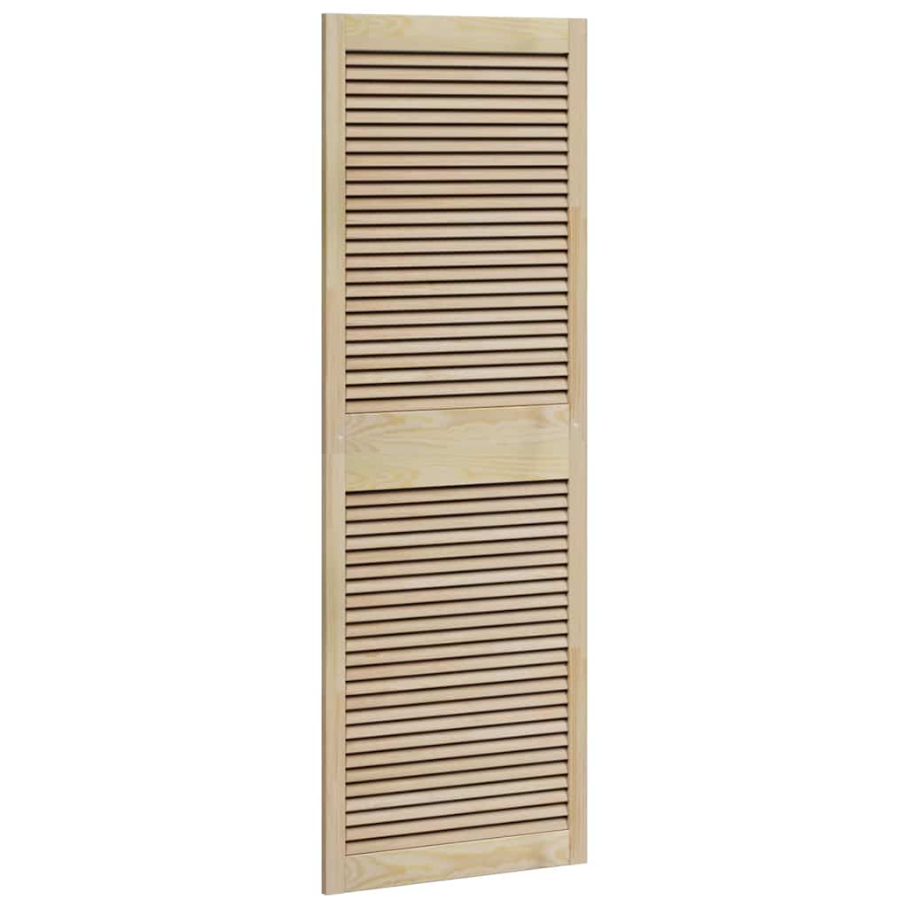 Skabsdør 2 stk. Naturfarvet 170 x 59,5 cm Massivt fyrretræ