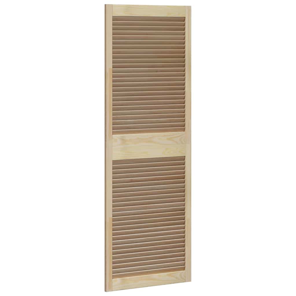 Skabsdør 2 stk. Naturfarvet 170 x 59,5 cm Massivt fyrretræ