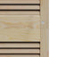 Skabsdør 2 stk. Naturfarvet 201 x 39,5 cm Massivt fyrretræ