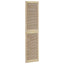 Skabsdør 2 stk. Naturfarvet 201 x 49,5 cm Massivt fyrretræ