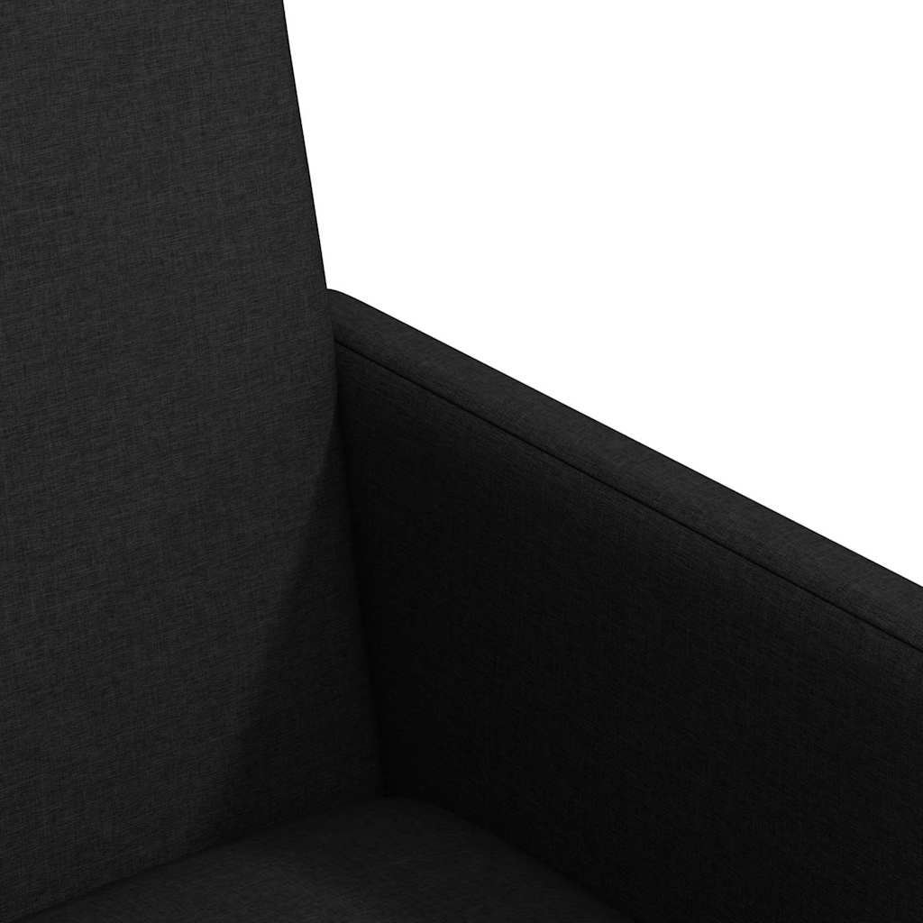 Spisebordsstole med hjul 2 stk. Stof Sort 57 x 66 x 94 cm