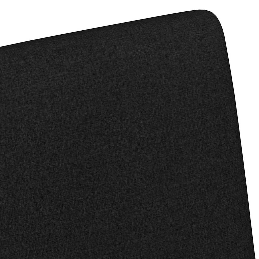 Spisebordsstole med hjul 2 stk. Stof Sort 57 x 66 x 94 cm