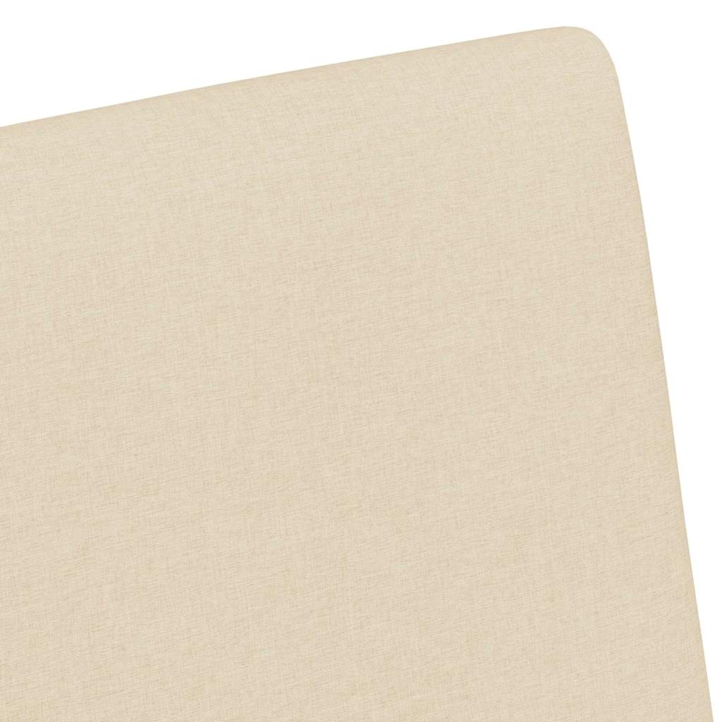 Spisebordsstole med hjul 2 stk. Stof Creme 57 x 66 x 94 cm