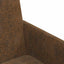 Spisebordsstole med hjul 2 stk. Faux suede læder Brun