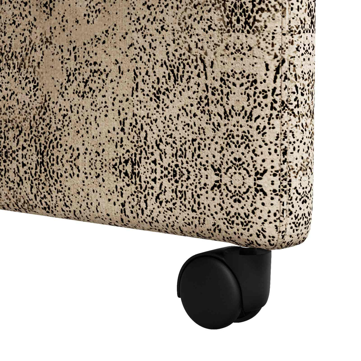 Spisebordsstole med hjul 2 stk. Faux suede læder Lysegrå