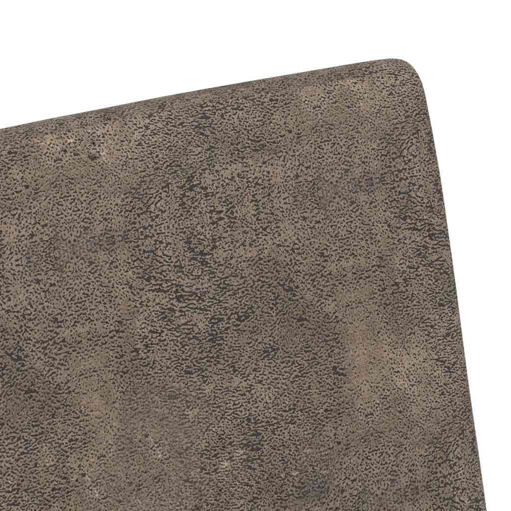 Spisebordsstole med hjul 2 stk. Faux suede læder Mørkegrå