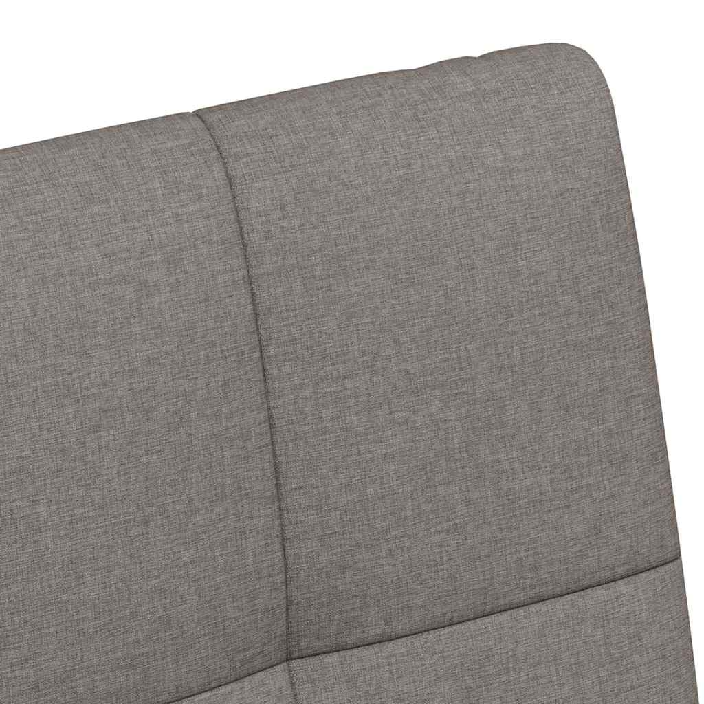Spisebordsstole med hjul 2 stk. Stof Gråbrun 58 x 65 x 94 cm