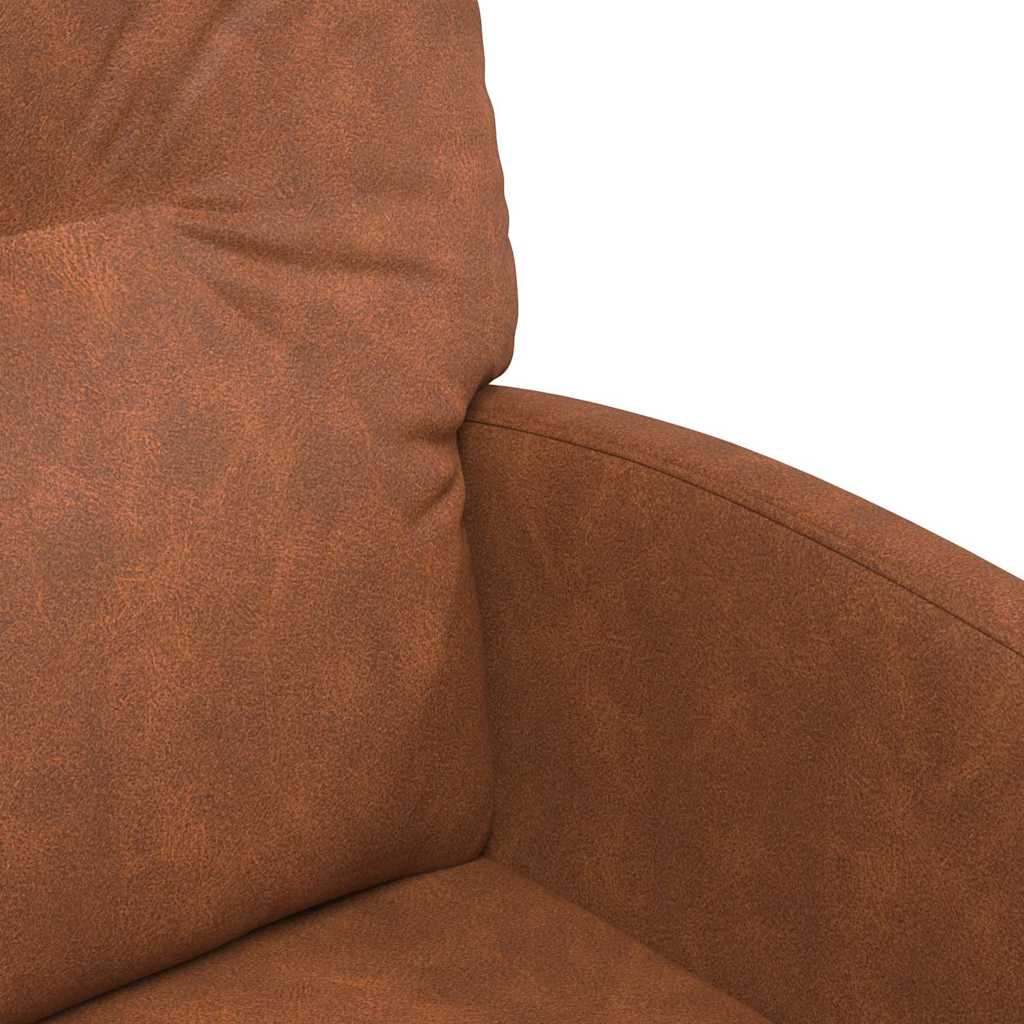 Spisebordsstole med hjul 2 stk. Kunstlæder Brun 57 x 67 x 95 cm