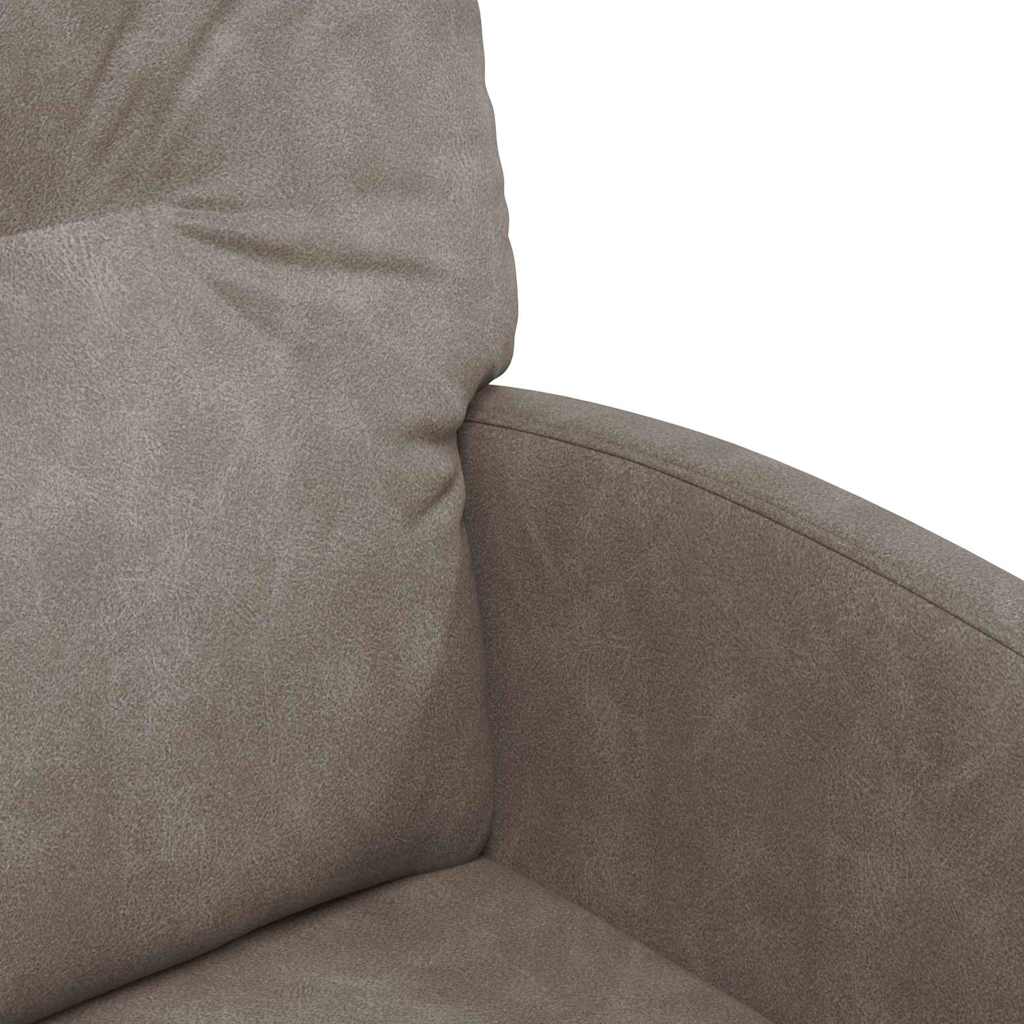 Spisebordsstole med hjul 2 stk. Kunstlæder Grå 57 x 67 x 95 cm
