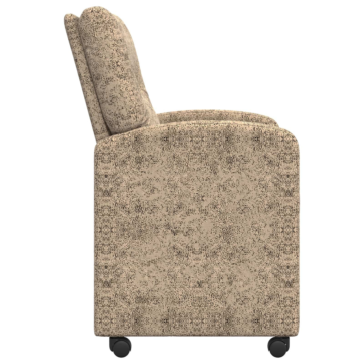 Spisebordsstole med hjul 2 stk. Faux suede læder Lysegrå