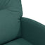 Spisebordsstole med hjul 2 stk. Stof Mørkegrøn 57 x 67 x 95 cm