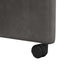 Spisebordsstole med hjul 2 stk. Kunstlæder Sort 58 x 67 x 97 cm
