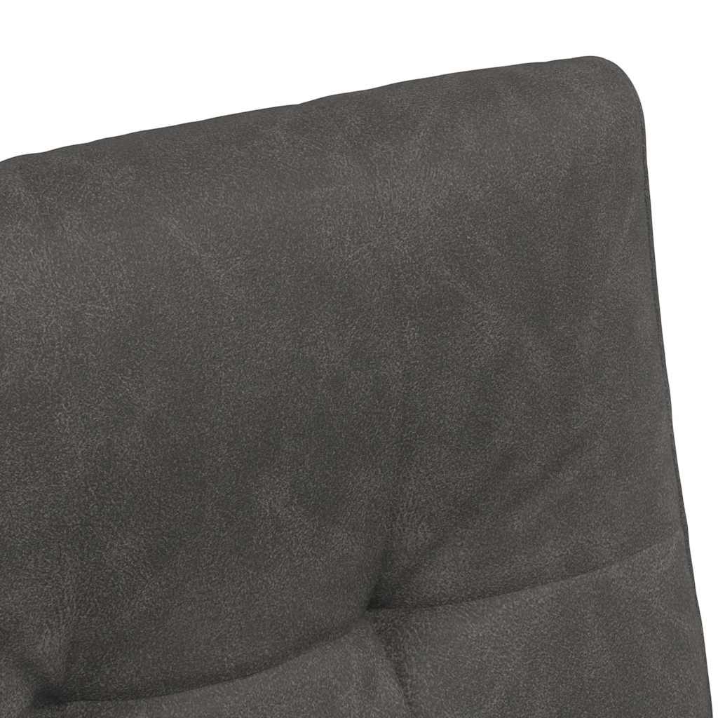 Spisebordsstole med hjul 2 stk. Kunstlæder Sort 58 x 67 x 97 cm