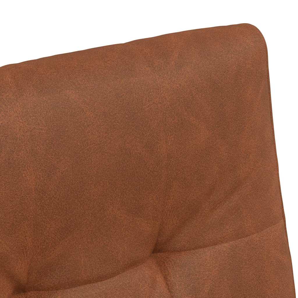 Spisebordsstole med hjul 2 stk. Kunstlæder Brun 58 x 67 x 97 cm