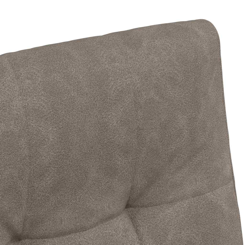 Spisebordsstole med hjul 2 stk. Kunstlæder Grå 58 x 67 x 97 cm