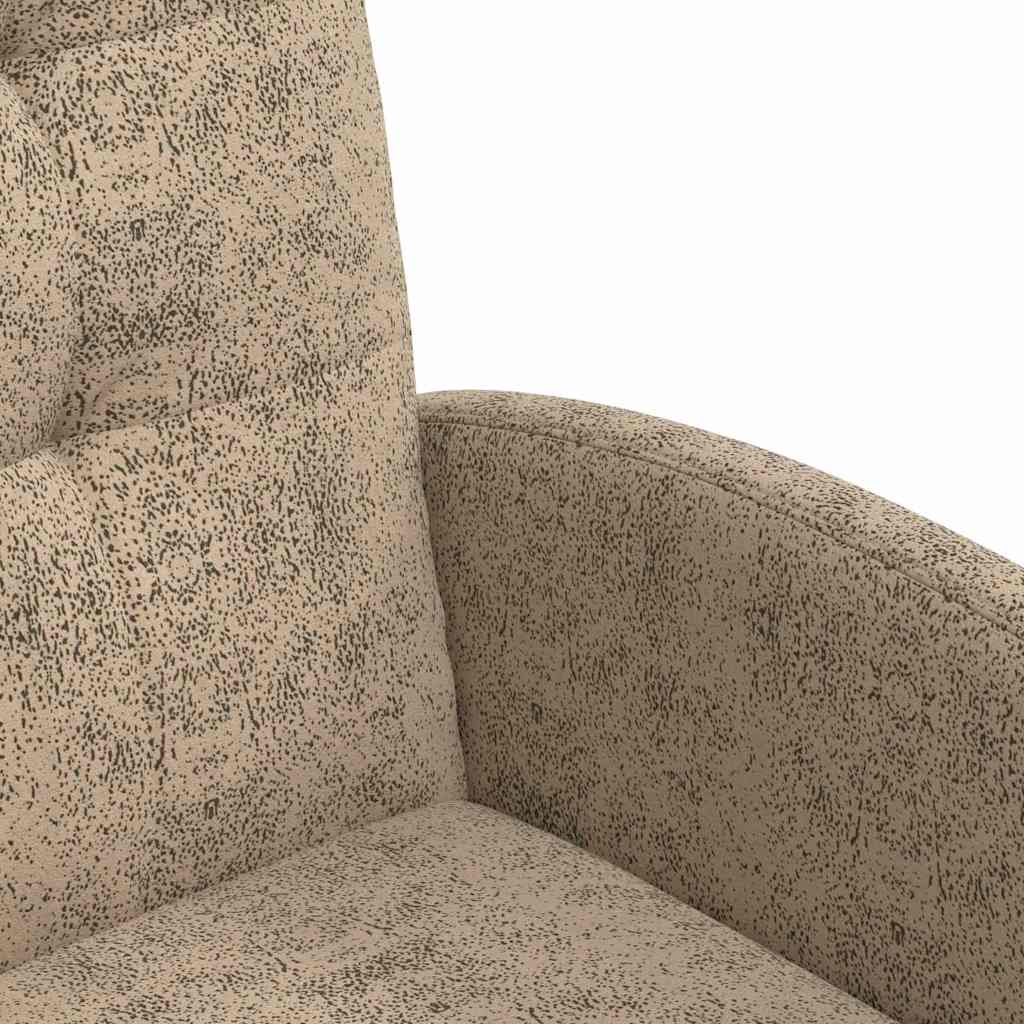 Spisebordsstole med hjul 2 stk. Faux suede læder Lysegrå
