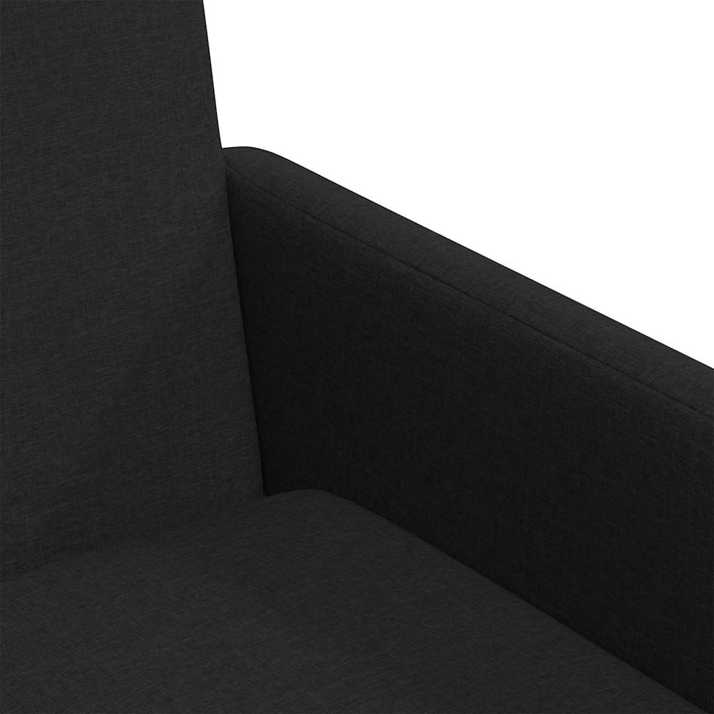 Spisestole 2 stk. Stof Sort 57 x 67 x 95 cm