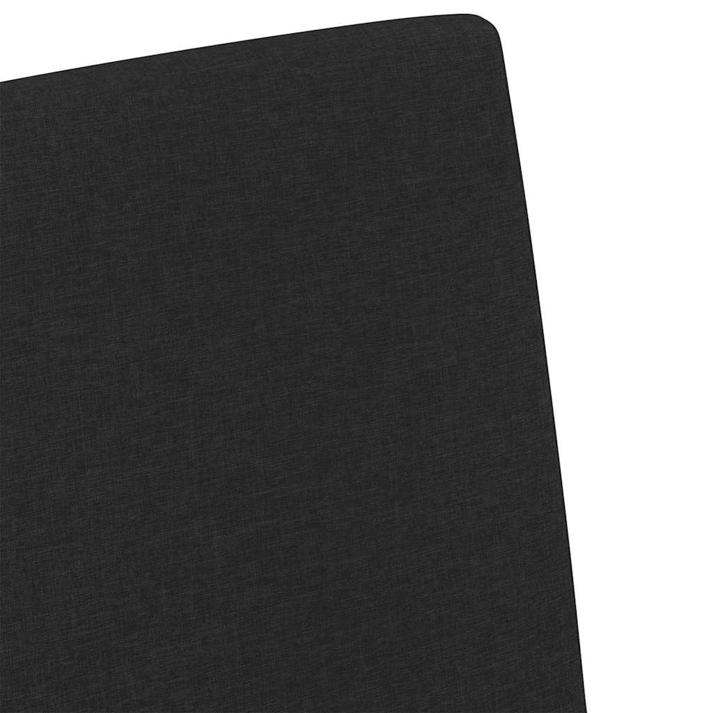 Spisestole 2 stk. Stof Sort 57 x 67 x 95 cm