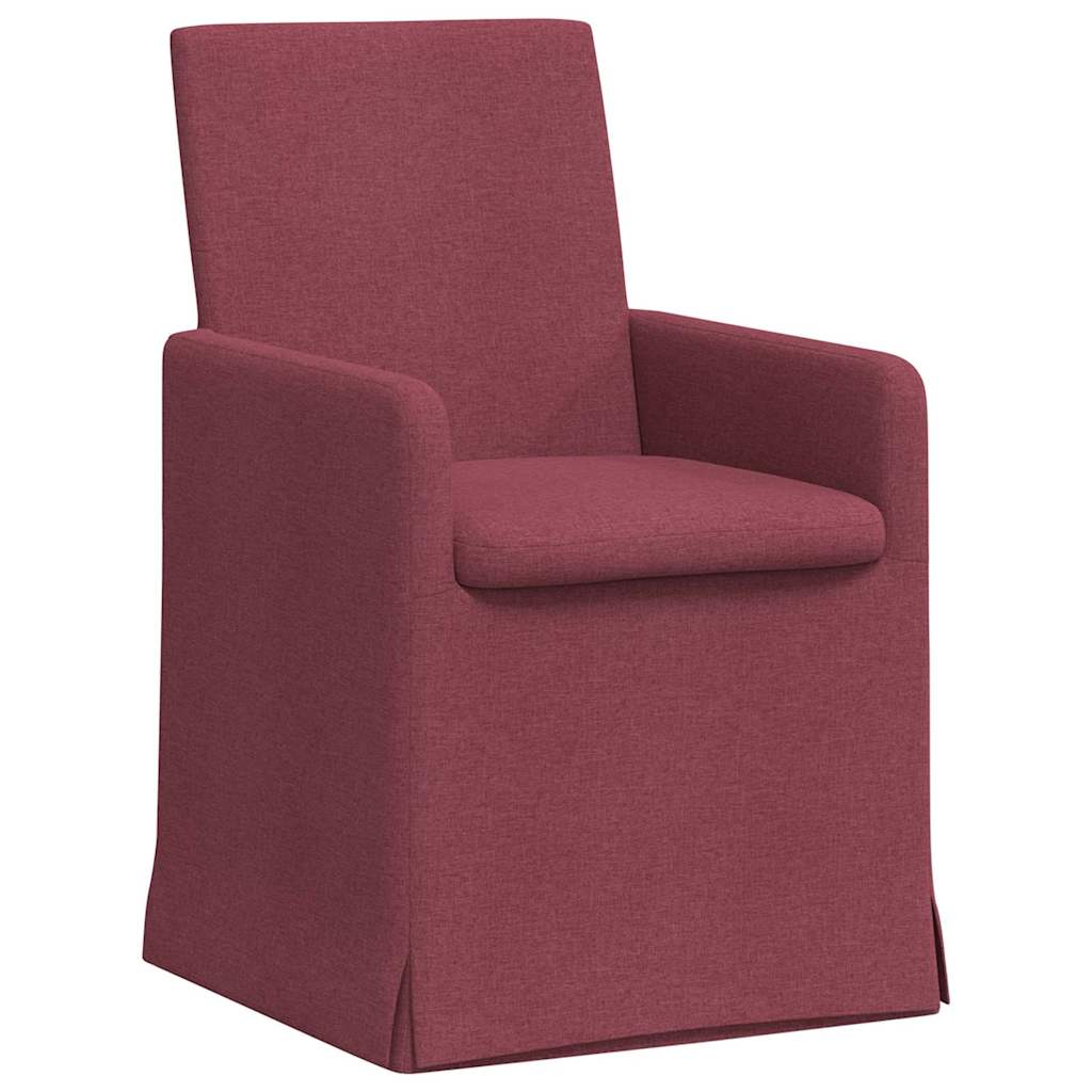Spisestole 2 stk. Stof Vinrød 57 x 67 x 95 cm