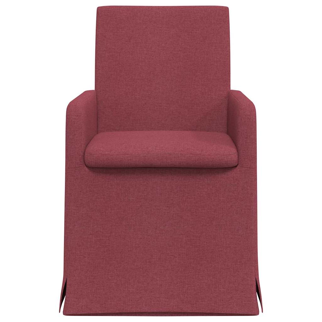 Spisestole 2 stk. Stof Vinrød 57 x 67 x 95 cm